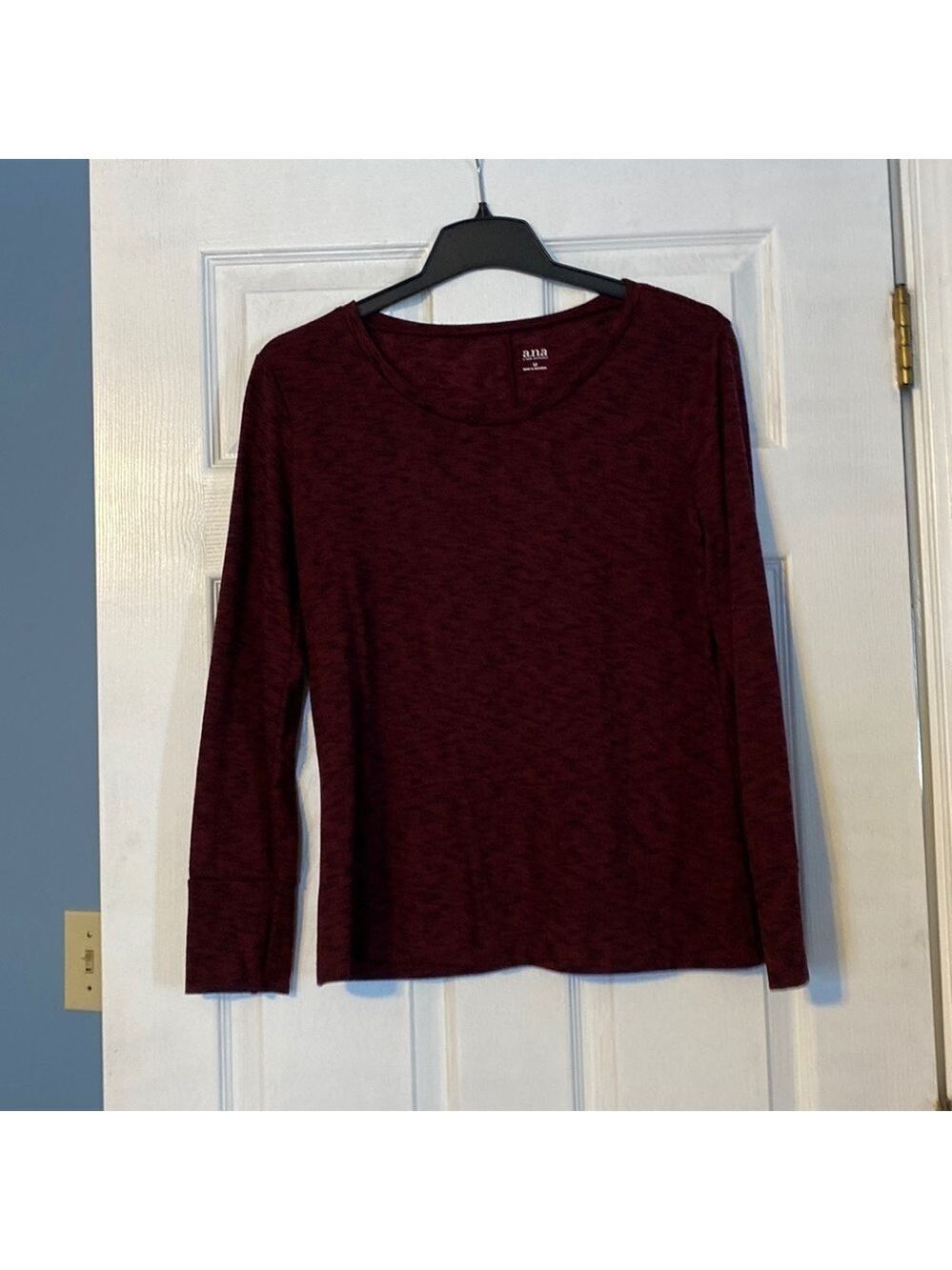 A.N.A womens long sleeve tee; size medium